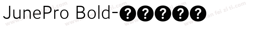 JunePro Bold字体转换